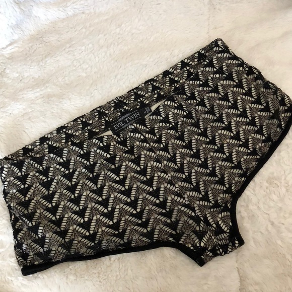 EVIL TWIN Fallen Empire Knit Knicker Cheeky Shorts - Picture 5 of 9